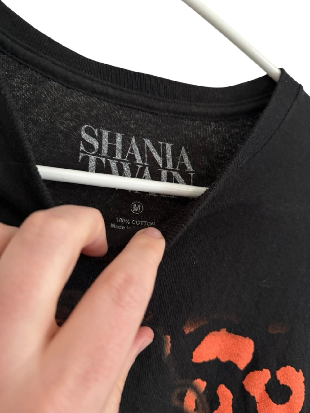 Shania Twain Graphic T-Shirt Black Womens Medium Y2K Style Pop Country Band Tee - Picture 2 of 3